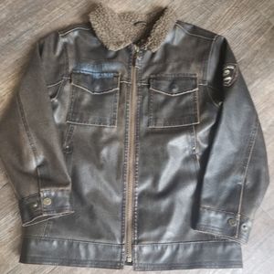 Hawke & Co Faux Leather Jacket Boys Size 7